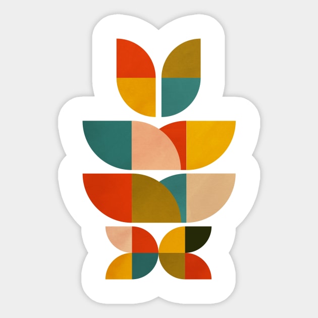 Mid Century Modern 18 Sticker by Dream Print Designs